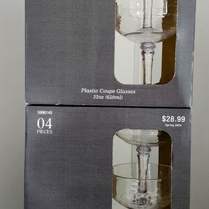 Plastic Coupe Glasses  MARKET SQUARE